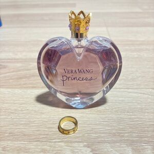 Vera Wang Princess Heart Bottle - Pink with Gold Crown 3.4 oz.